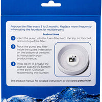 PetSafe Drinkwell 360 Sustitución Filtro de espuma para fuentes de agua, 2 unidades, de gatos y perros - BESTMASCOTA.COM