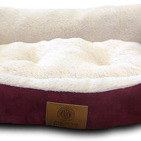 American Kennel Club AKC6466BROWN - Cama para mascotas, diseño de arpillera - BESTMASCOTA.COM