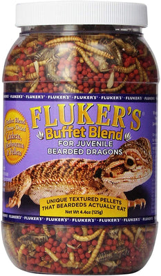 Fluker 76051 Buffet Blend Juvenile Barbudo fórmula Dragón, 4.4 oz - BESTMASCOTA.COM
