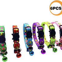 PACCOMFET - 6 collares para gatos con diseño de campanas - BESTMASCOTA.COM