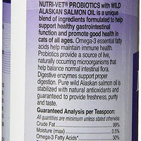 nutri-vet Probiotics con aceite de Wild Salmón de Alaska para gatos, 4-Ounce - BESTMASCOTA.COM