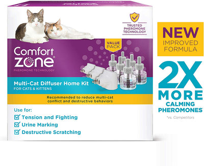 Comfort Zone - Juego de difusores para gatos (2 unidades, 3 difusores y 6 recambios) - BESTMASCOTA.COM