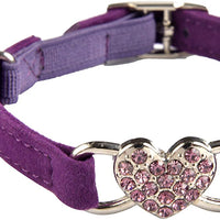 KOOLTAIL Heart Bling Cat Collar with Safety Belt and Bell 8-11 Inches - BESTMASCOTA.COM