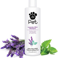 John Paul Pet Champú de menta de lavanda para perros y gatos, calma e hidrata, 16 onzas - BESTMASCOTA.COM