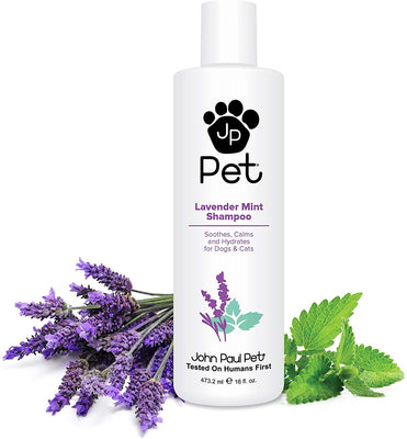 John Paul Pet Champú de menta de lavanda para perros y gatos, calma e hidrata, 16 onzas - BESTMASCOTA.COM