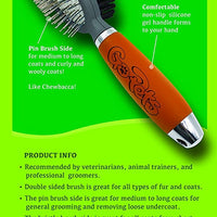 Alfiler de doble cara profesional y cepillo de cerdas para perros y gatos por GoPets peine de limpieza limpia mascotas mudando, para pelo corto, mediano o largo - BESTMASCOTA.COM