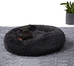 Cama redonda para perro ANWA, tamaño mediano, lavable, cama para perros pequeños, cama para perros de felpa - BESTMASCOTA.COM