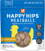 Happy Hips Meatballs, Functional Dog Treats, Supports Hip & Joint Health with Glucosamine & Chondroitin, 14 oz bag - BESTMASCOTA.COM