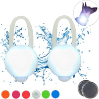 Hunter Paisley Luz LED para Collar de Perro Caminando por la Noche.Paquete de 2 Pack Impermeable Perro Luz LED Super Brillante para Perro Paseo Nocturno Adjuntar al Collar, Correa o Arnés, Baterías Extras - BESTMASCOTA.COM