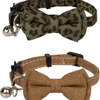 Gyapet Collar para gatos y mascotas Romper con timbre Bowtie Floral lazo desmontable ajustable de seguridad cachorro - BESTMASCOTA.COM