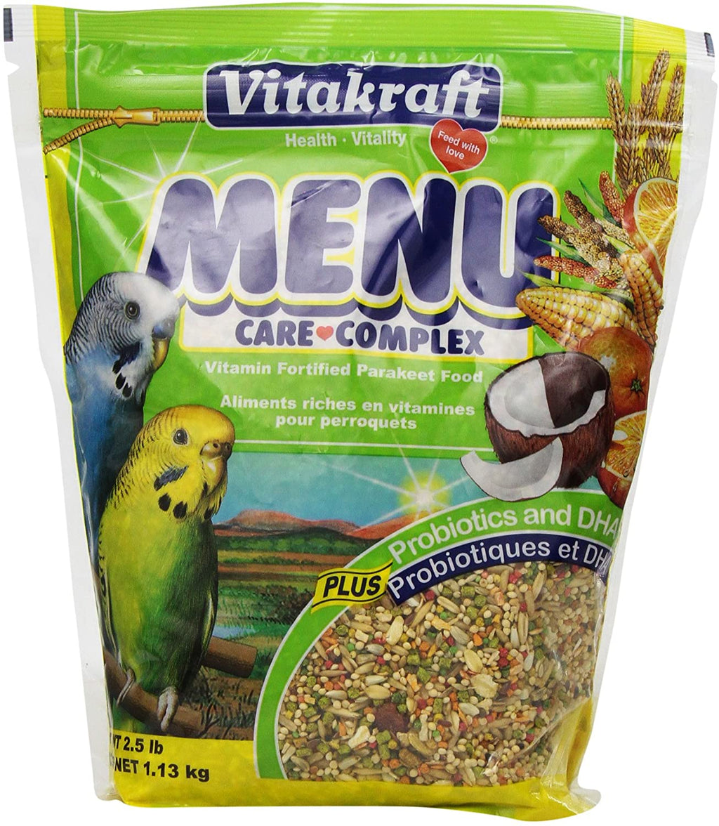 Vitakraft Menu Vitamina Fortificados Periquito Alimentos, 2.5 Lb. - BESTMASCOTA.COM