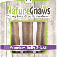 Nature Gnaws - Palos de masticar para perro, tamaño grande, 5.0 - 6.0 in, 100% natural, con base - BESTMASCOTA.COM