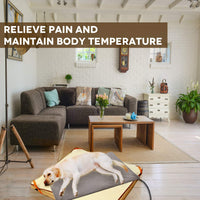 Almohadilla de calentamiento para mascotas para perros, manta eléctrica suave, control automático de temperatura, impermeable en interiores, calentador de cama de animales, alfombra de suelo con calefacción para mascotas, suministro de Whelping para recié - BESTMASCOTA.COM