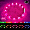Collar LED para perro, recargable por USB, collar brillante para perro, cuello iluminado, mejora la seguridad y visibilidad de la mascota en la noche, 3 modos intermitentes, resistente al agua, collar iluminado para perros pequeños y medianos grandes - BESTMASCOTA.COM