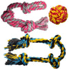 Dog Toys for Aggressive Chewers - Large Dog Toys - 3 Nearly Indestructible Chewing Ropes - Durable Heavy Duty Dental Chew Toys for Big Dogs - Dog Rope Chew Toys - Tug of War Dog Toy - Tough Dog Toys - BESTMASCOTA.COM