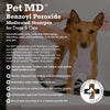 Champú medicado con peróxido de benzoilo para perros y gatos de Pet MD, eficaz para seborrea, caspa, sarna, alivio de picaduras de insectos, acné y foliculitis, aroma cítrico, de 12 onzas. - BESTMASCOTA.COM