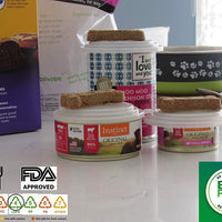 Tapas de latas de alimentos para mascotas, paquete de 4, color transparente, para comida de perros y gatos, tapa de tamaño único que se adapta a la mayoría de tamaños - BESTMASCOTA.COM