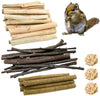 Bac-kitchen 3 Types of Combined Chew Toys Molar Sticks, All Natural Sweet Bamboo Apple Branch Timothy Grass Sticks for Rabbits Chinchilla Hamsters Guinea Pigs Gerbils, Improve Dental Health(Set 2) - BESTMASCOTA.COM