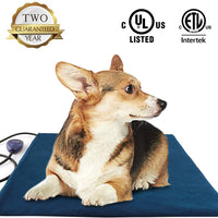 Warmstore - Calentador de camas para perro, almohadilla de calor eléctrica para gatos, impermeable, ajustable, resistente a masticar, cable de acero, suave funda extraíble - BESTMASCOTA.COM