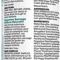 John Paul Pet Wild Ginger Shine Spray para perros y gatos, calma las condiciones hidrata y revitaliza el brillo, no en aerosol, 8 onzas - BESTMASCOTA.COM