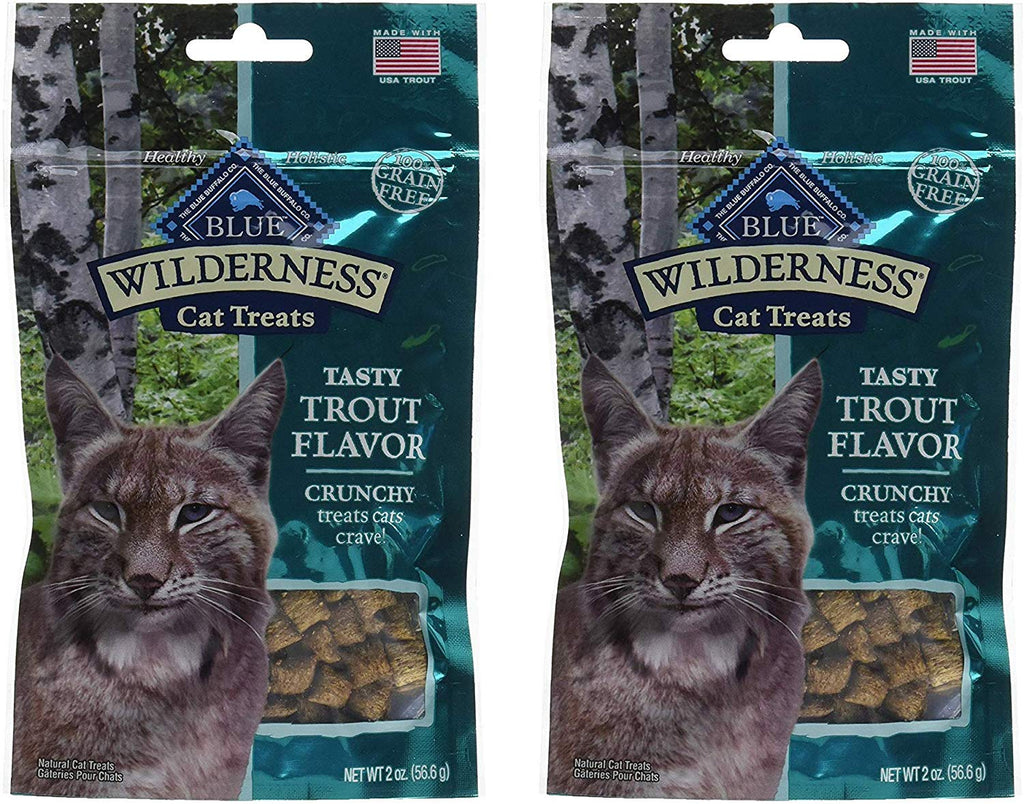 Blue Buffalo Wilderness Crunchy Trout Flavor Cat Treats - BESTMASCOTA.COM