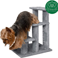Furhaven escaleras para mascotas, patas estables, muebles de varios pasos para mascotas, rampa de ayuda para perros y gatos, disponible en varios colores y tamaños - BESTMASCOTA.COM