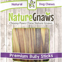 Nature Gnaws - Palos de masticar para perro, tamaño grande, 5.0 - 6.0 in, 100% natural, con base - BESTMASCOTA.COM