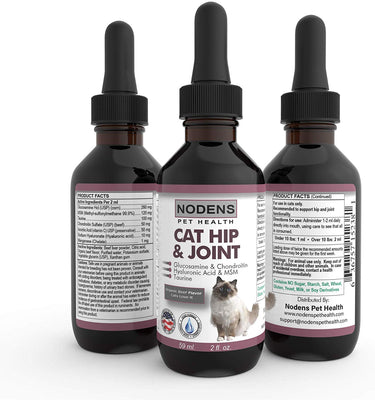 Gato de la cadera y conjunta glucosamina para gatos con Chondroitin y Opti-Msm ácido hialurónico para mayor flexibilidad de conjunta y el dolor alivio de la Inflamación y Artritis 2 floz - BESTMASCOTA.COM
