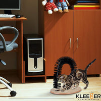 kleeger rascador para gatos y arco de cuidado: Auto Groomer y masajeador con bolas y pelo de catnip: No más, suave piel cepillado, perfecto para jugar y arañazos, construcción duradera - BESTMASCOTA.COM
