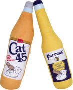 Botella de cerveza de felpa rellenable orgánica Silvervine Catnip de 40 onzas, paquete de 2 para gatos y gatitos por Twin Critters, sin ingredientes artificiales, más poderoso que el Catnip, gran regalo para los amantes de la cerveza - BESTMASCOTA.COM