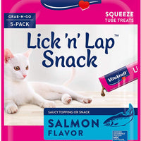 Vitakraft Lick 'n' Lap Flavor Creamy Treats for Cats, Low Calorie, Grab-n-Go Squeeze Tube Treats or Saucy Food Topping, 5 Pack - BESTMASCOTA.COM