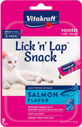 Vitakraft Lick 'n' Lap Flavor Creamy Treats for Cats, Low Calorie, Grab-n-Go Squeeze Tube Treats or Saucy Food Topping, 5 Pack - BESTMASCOTA.COM