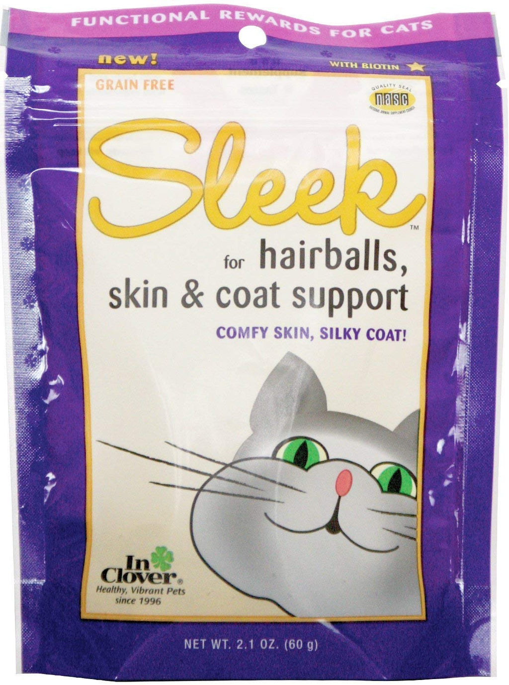 En Clover, elegante, hairballs Skin & Coat Apoyo Cat Treats Chews - BESTMASCOTA.COM