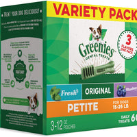 Greenies Dog Dental Chews Dog Treats – Tamaño pequeño (perros de 15 a 25 libras) - BESTMASCOTA.COM