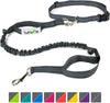 Tuff Mutt, Correa para perros, manos libres, para correr, caminar, senderismo, correa con mango doble durable, costura reflectante, 4 pies de largo, cinto ajustable en la cintura (hasta 42 pulgadas de cintura) - BESTMASCOTA.COM