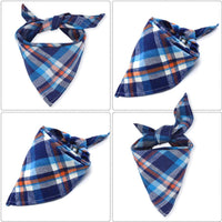 VIPITH Paquete de 8 pañuelos triangulares para perro, reversibles, a cuadros, para pintura, bufanda, lavable y ajustable, juego de pañuelos para perros, gatos, mascotas - BESTMASCOTA.COM