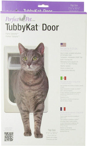 Perfect Pet Tubby – Kat gato puerta con 4 Way Cerradura y Lexan Flap - BESTMASCOTA.COM