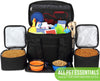 Kundu Bolsa de viaje para perros y gatos – Incluye 2 transportadores de alimentos, 2 cuencos y alfombrilla – aprobado por aerolíneas – negro - BESTMASCOTA.COM