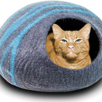 MEOWFIA Premium Cat Bed Cave (Large) - Eco Friendly 100% Merino Wool Beds for Cats and Kittens - BESTMASCOTA.COM