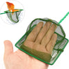 Awpeye - Red de pesca para acuario, 4 unidades, nailon de malla de cierre rápido con mango de plástico, color verde - BESTMASCOTA.COM
