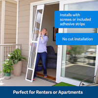 PetSafe - Puerta deslizante de cristal para gatos y perros, ideal para puertas correderas de apartamentos y patios, pequeñas, medianas y grandes mascotas