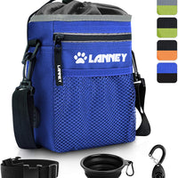 Bolsa de entrenamiento para perros pequeños a grandes, bolsa de entrenamiento para perros pequeños y grandes, bolsa de regalo para bocadillos para entrenamiento de recompensa, caminar, clip de metal, cinturón de cintura, correa de hombro, dispensador de b - BESTMASCOTA.COM