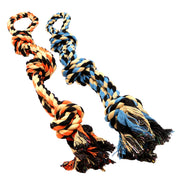 BK PRODUCTS LLC Juguetes para perros para masticadores agresivos, juego de 2 cuerdas para perros XL resistentes, juguete para cachorros de raza grande, perros medianos y grandes para masticar, dentición, Tug of War - BESTMASCOTA.COM