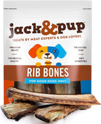 Jack & cachorro Premium Grade Roasted Carne de Vacuno costillas Treats (8 Pack) – 7" larga todos los Gourmet naturales perro hueso de perro Treat Chews – Savory Smoked Beef Sabor - BESTMASCOTA.COM