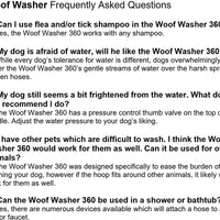 Woof Washer 360 herramienta de aseo para perros con forma de aro, Azul - BESTMASCOTA.COM