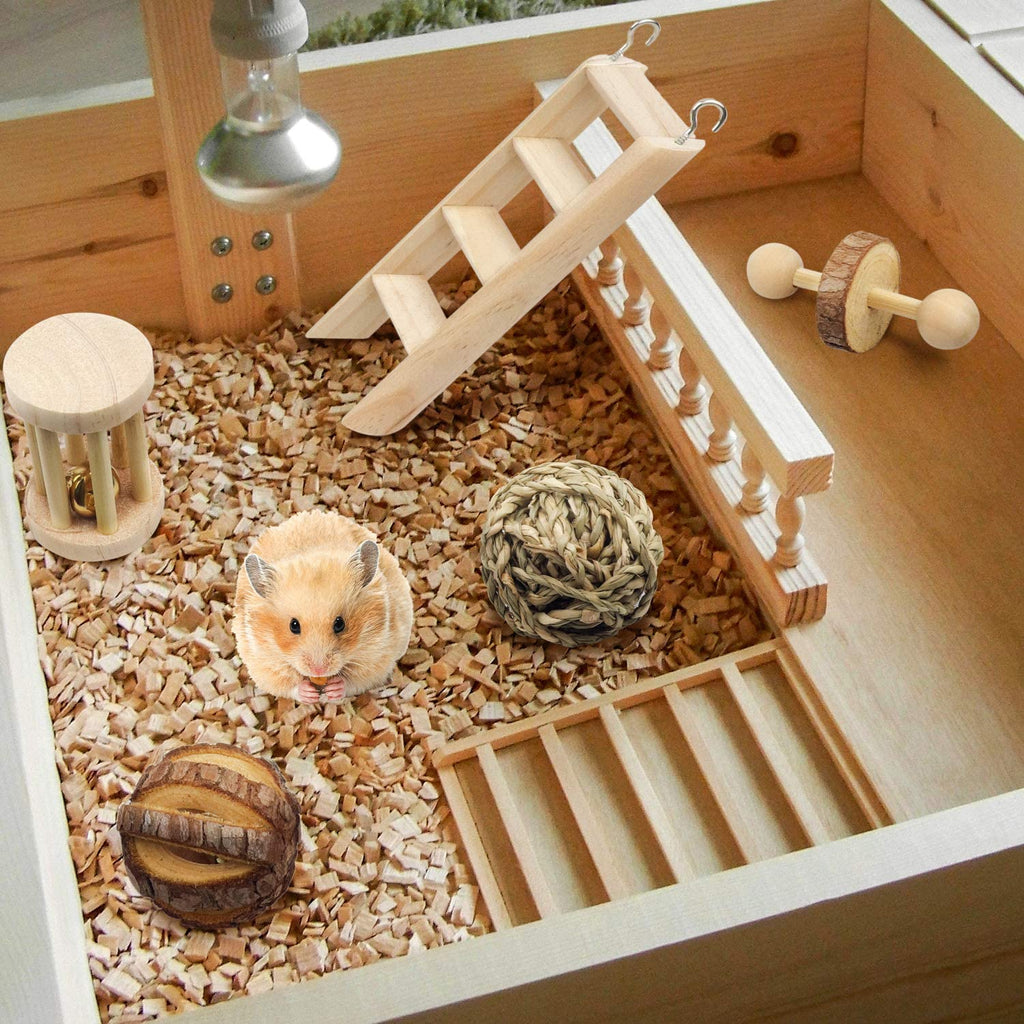 De Madera Accesorios Y Juguetes Para Cobayas Heno Cobaya Juguetes