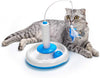 Vealind Juguetes interactivos para gatos de interior con rotación automática de 360 ° de pluma y timbre de timbre de bola de juguete - BESTMASCOTA.COM