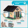 PETYELLA - Casa para gatos al aire libre (calefactada), fácil de montar, casas para gatos al aire libre - BESTMASCOTA.COM