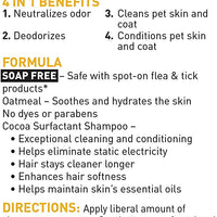 Champú y acondicionador Nature's Miracle Supreme Odor Control natural de avena, con aroma a miel salvia, de 32 onzas - BESTMASCOTA.COM
