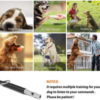 Silbato para perro SmartPet | Silbato profesional para detener ladridos | Herramienta de entrenamiento ultrasónico ajustable | Control de corteza silencioso para perros | Audible para humanos | Cordón de alta calidad e instrucciones de entrenamiento - BESTMASCOTA.COM